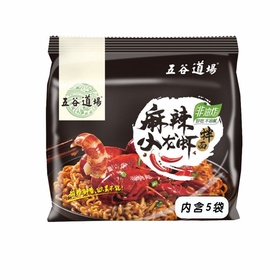 五谷道场 麻辣小龙虾拌面 5连包 112g*5